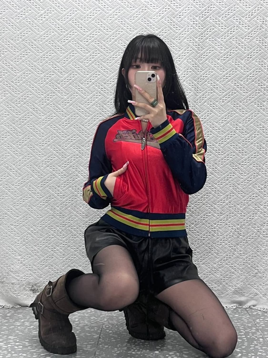 본더치 레트로 Y2K 90's 레이싱 바시티 져지 집업  M C12542 상품이미지2