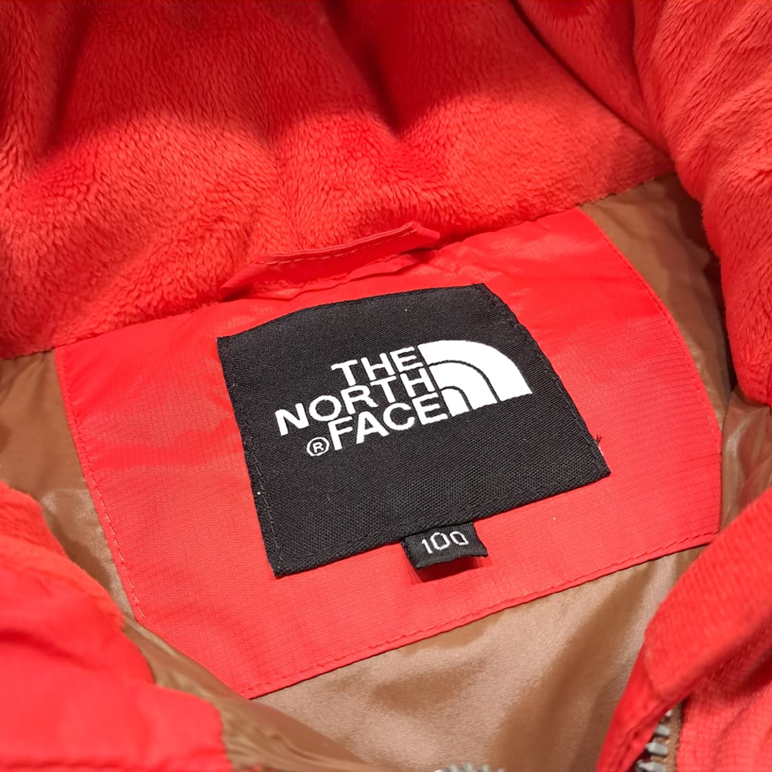 CN964 L 노스페이스 레드 엑셀로프트 헤비 다운 파카 점퍼 상품이미지4