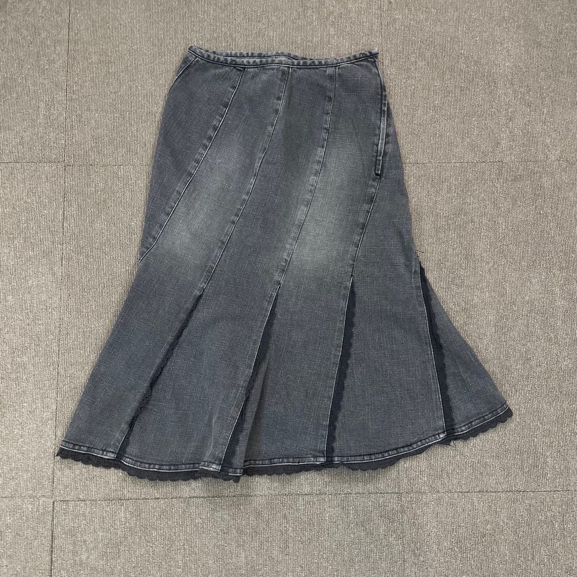 japan vintage 빈티지 비대칭 플레어 스커트  상품이미지1