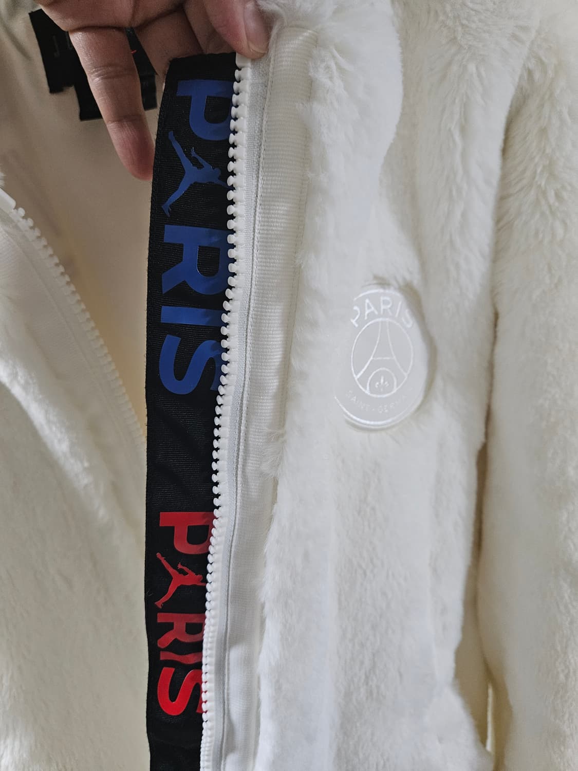 새제품) 나이키 조던 파리 생제르망 플리스 봄버 자켓  S(55) 상품이미지5