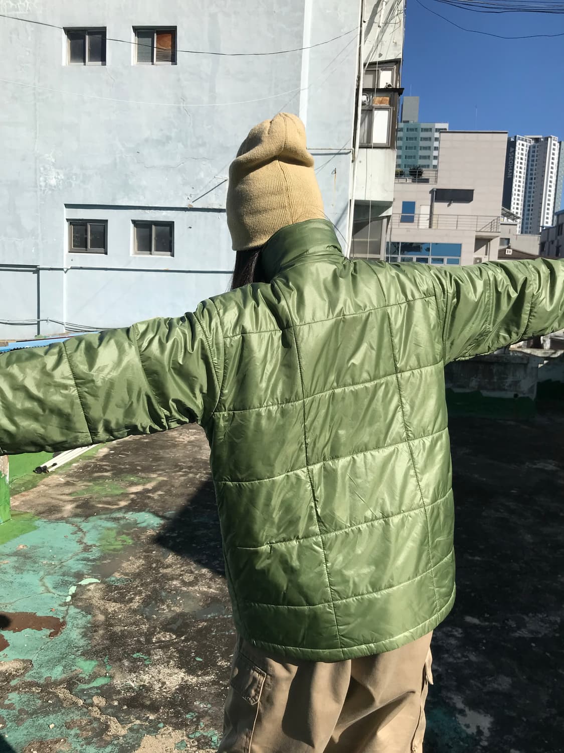 에디바우어 그린 리버시블 패딩 상품이미지7