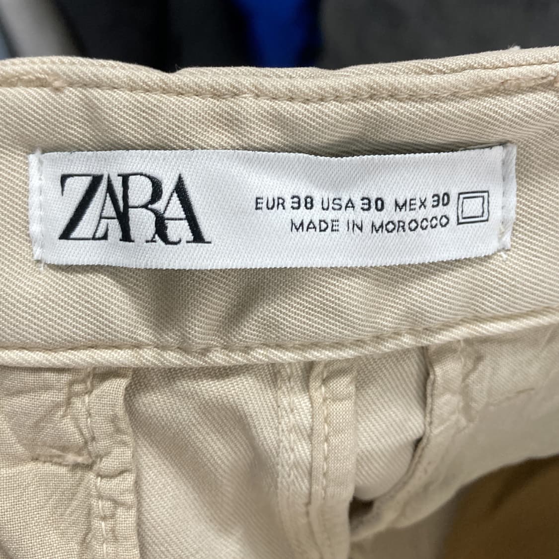 자라 남성 코튼팬츠 베이지 29 상품이미지4