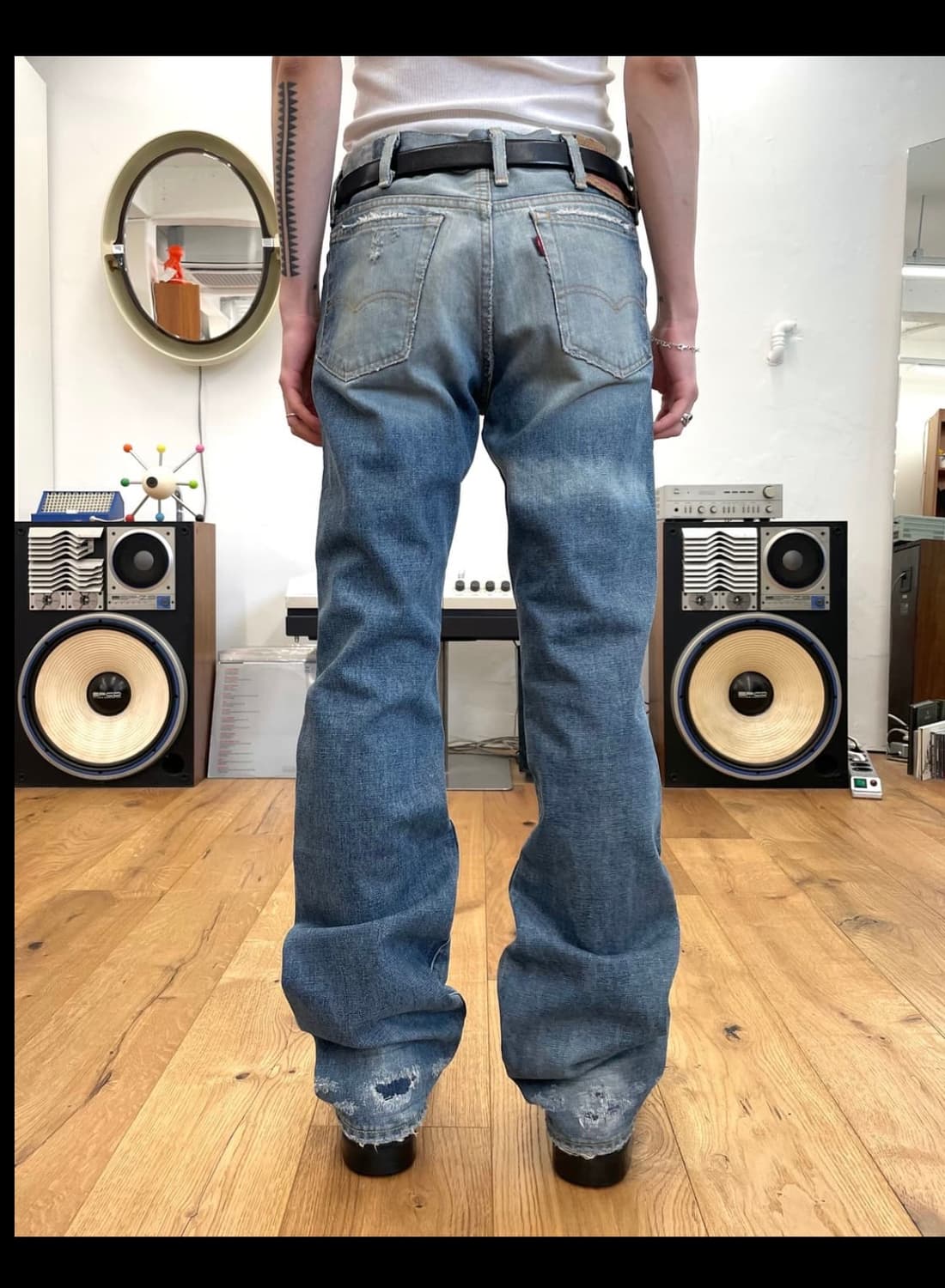 [32] LVC 리바이스 517 패치워크 플레어 데님 팬츠 상품이미지2