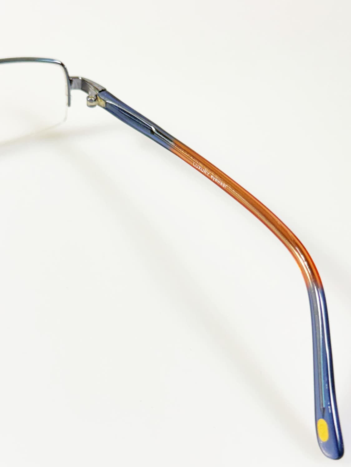 LUXURY OCCHIALI 반무테 스퀘어 메탈 빈티지 안경 상품이미지6