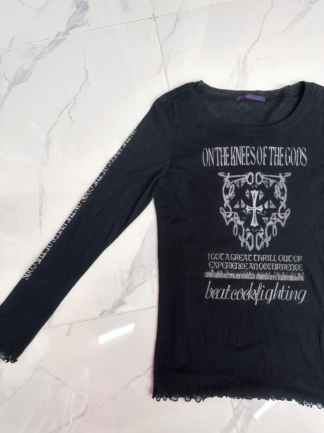 •펑크 스타일 긴팔티셔츠 상품이미지2