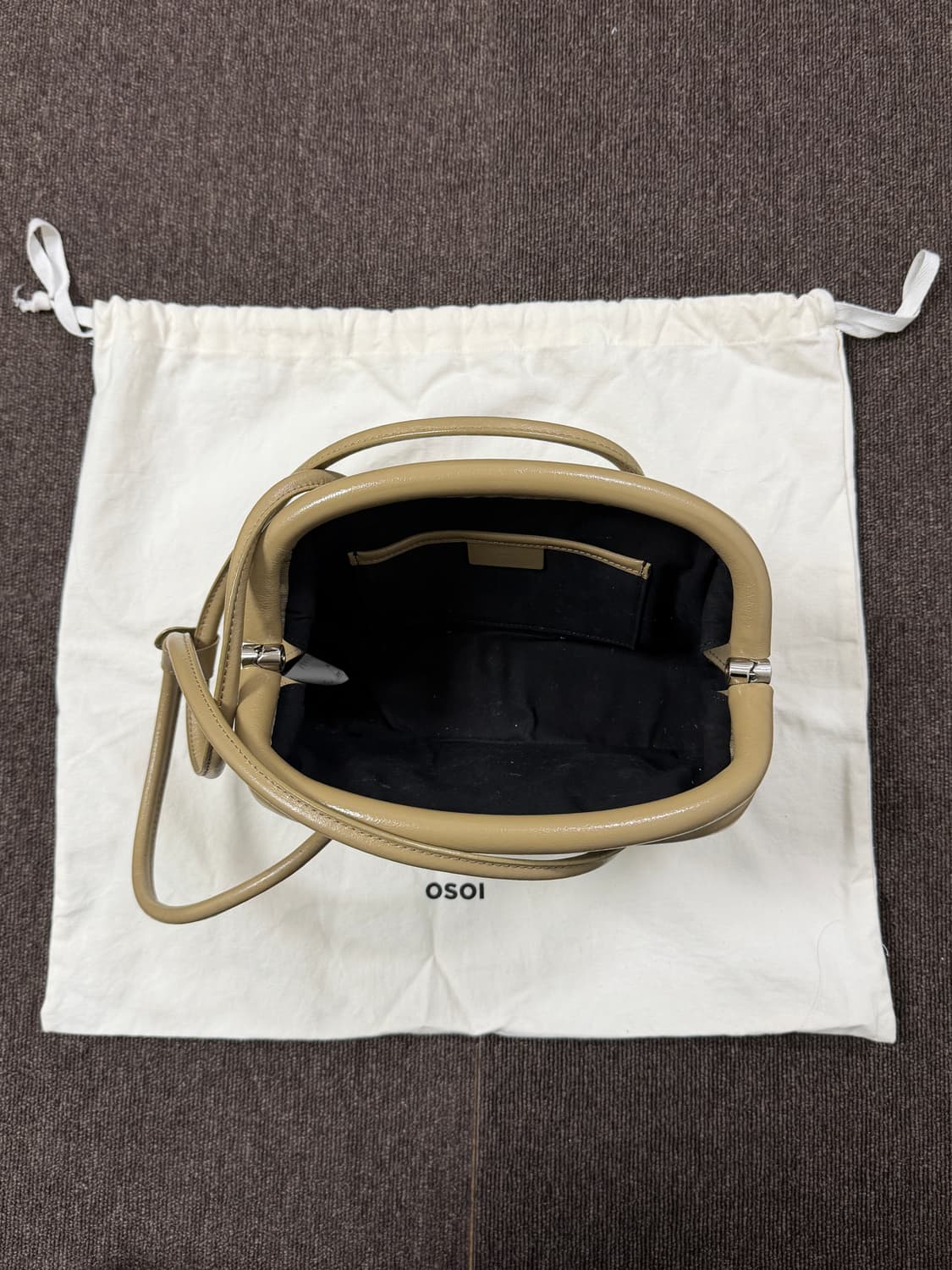 OSOI(오소이) 서클백 워시드 애쉬 카키 (더스트백0) 상품이미지5