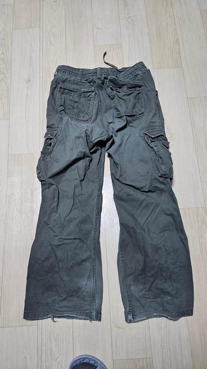 빈티지 카고 와이드 바지 팬츠 L 상품이미지2