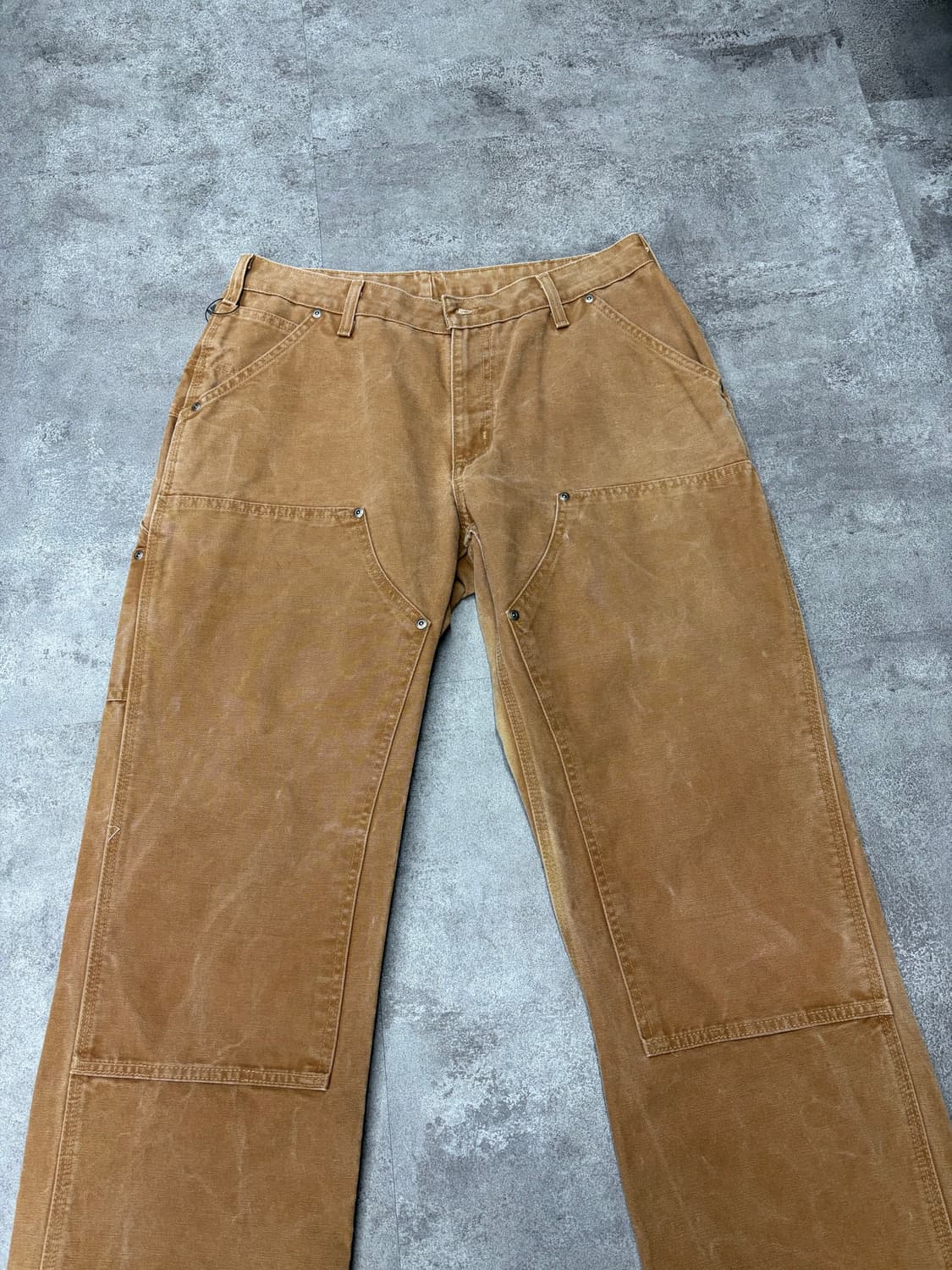 00s 칼하트 Brn 브라운 더블니 워크 팬츠 상품이미지4