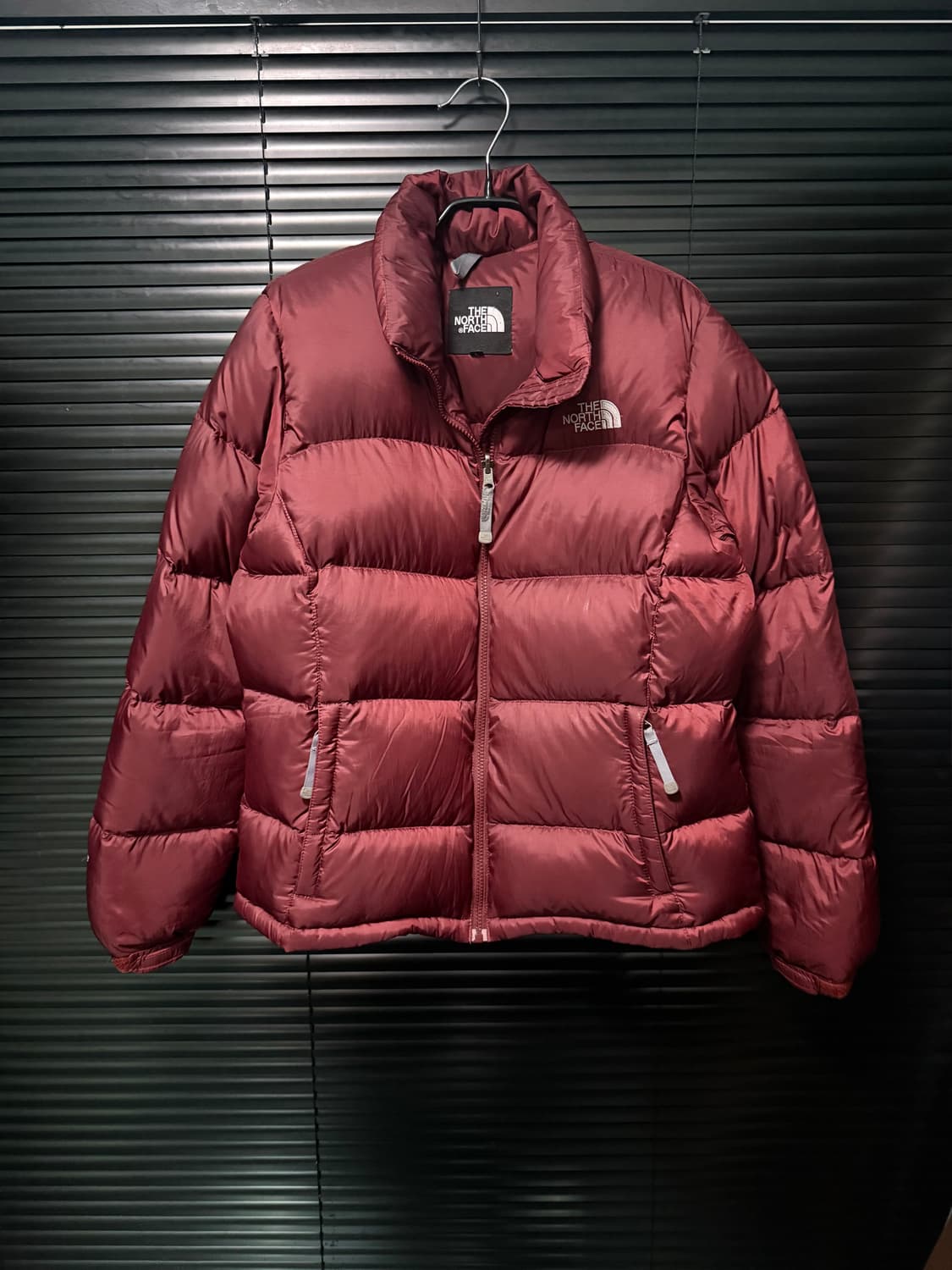 노스페이스 700 눕시 구스 다운 덕다운 패딩 버건디 90 S 레드  상품이미지2