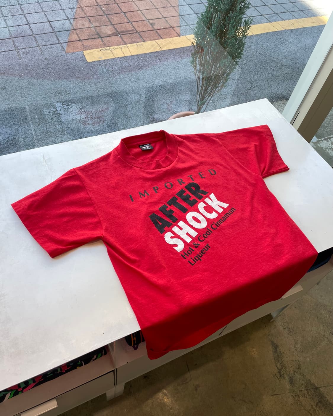 90’s USA “After Shock” 🥂Promo T-shirt M 상품이미지1