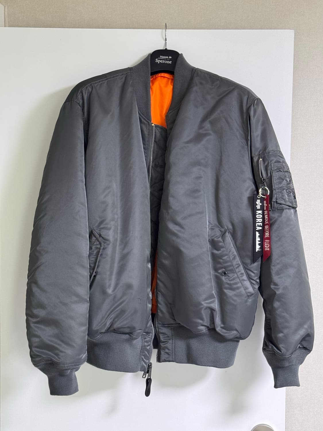 <XXL> 알파인더스트리 MA-1 항공 점퍼 건메탈 상품이미지1