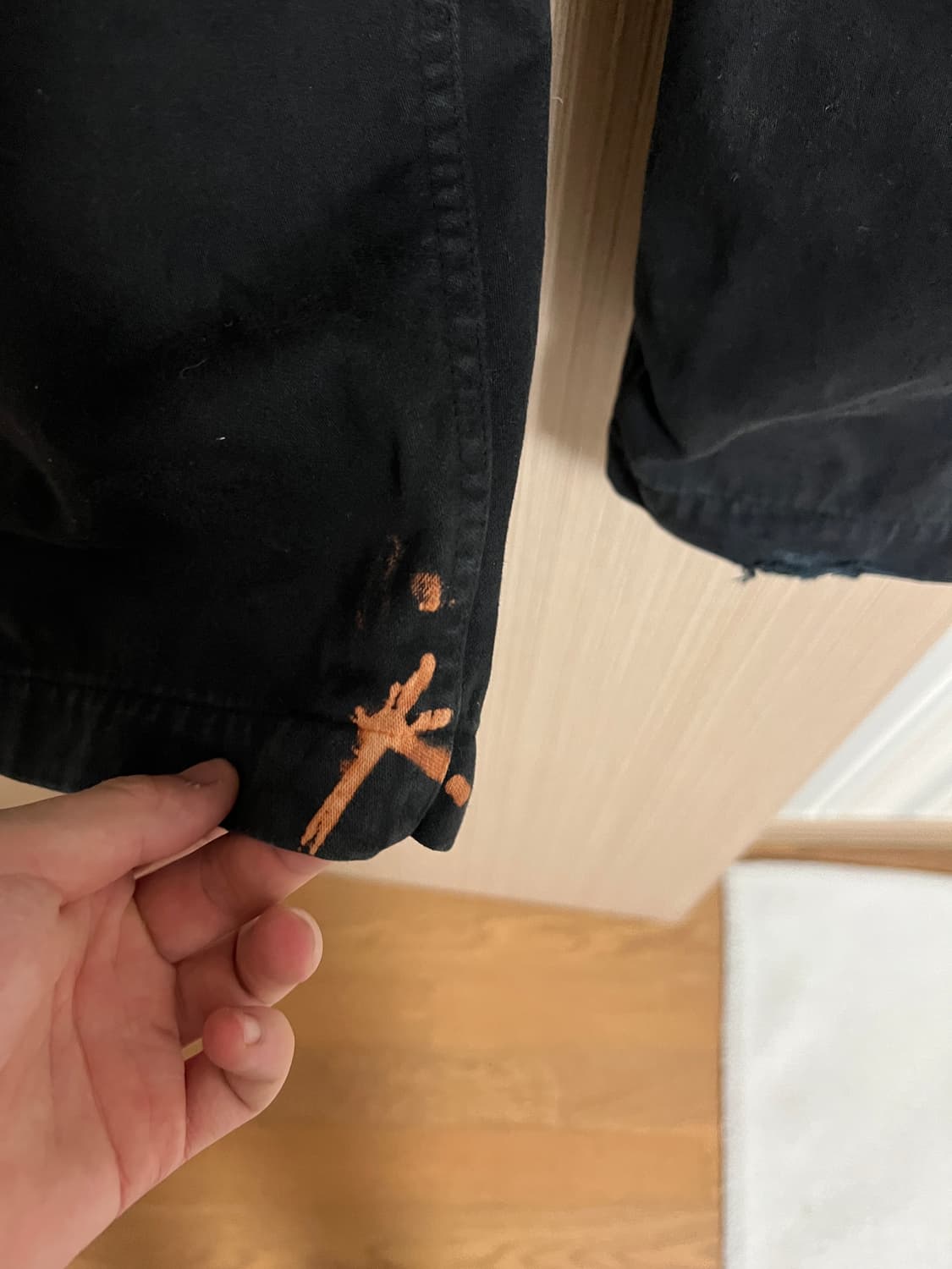 34 이지갭 발렌시아가 사틴 카고 팬츠 블랙 ygebb 상품이미지3