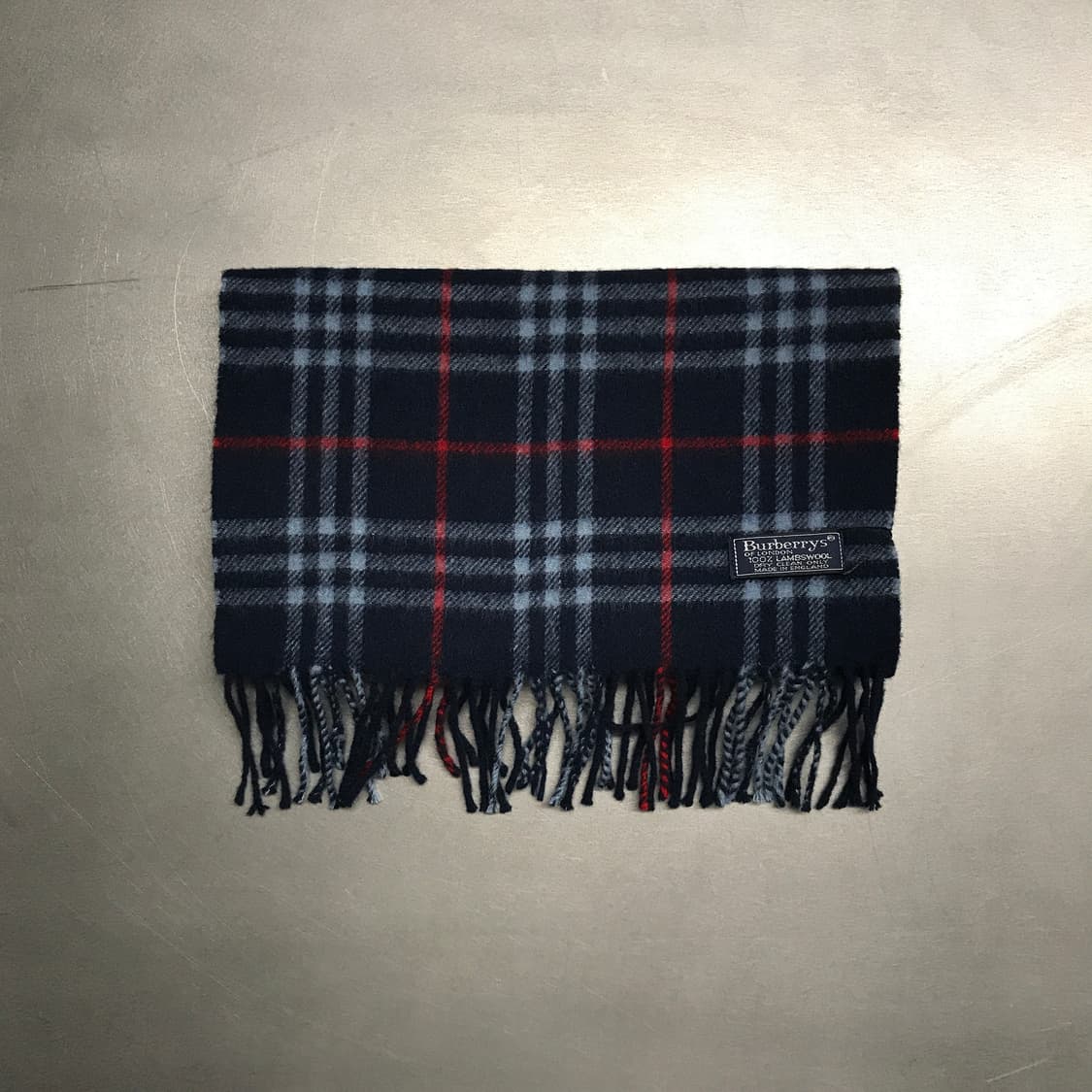 버버리 정품 램스울 머플러 네이비 상품이미지2