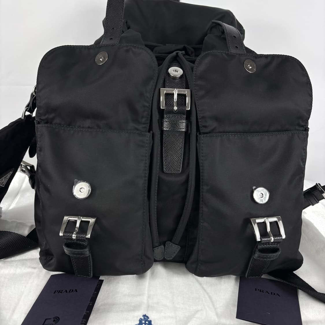 (새상품급)프라다 사피아노&리나일론 미디움 신형 백팩 상품이미지4