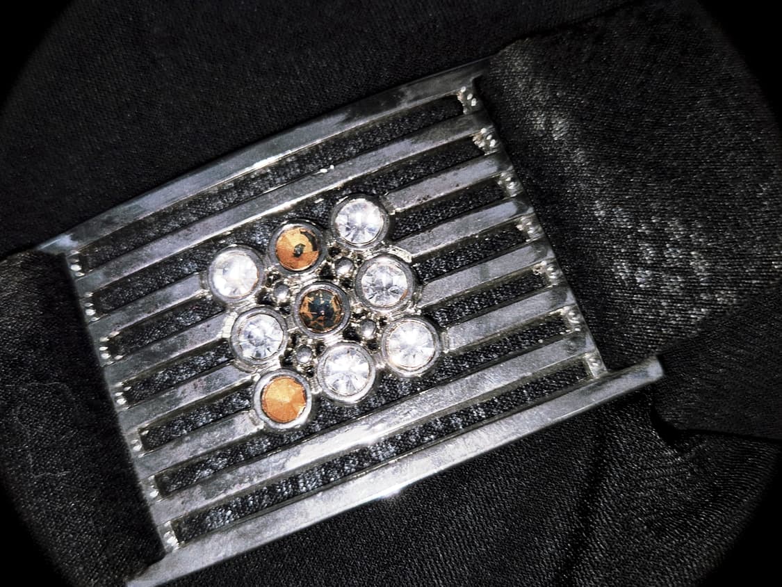 Vintage 07 Black Phyton ruffle mini Skir 상품이미지3