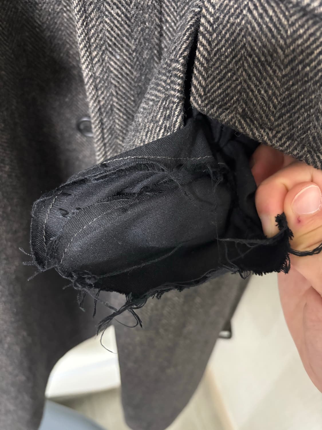 비슬로우 헤링본 발마칸 코트 상품이미지5