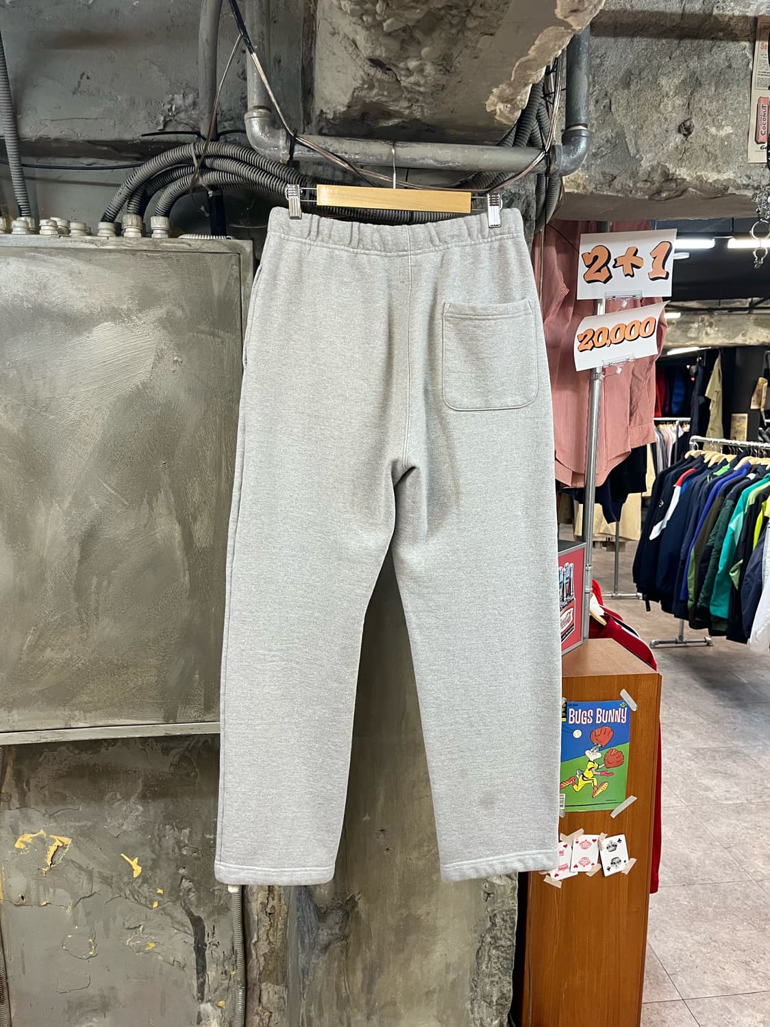 에스피오나지 밴딩 스웻 팬츠 그레이 XL #csz3271 상품이미지2