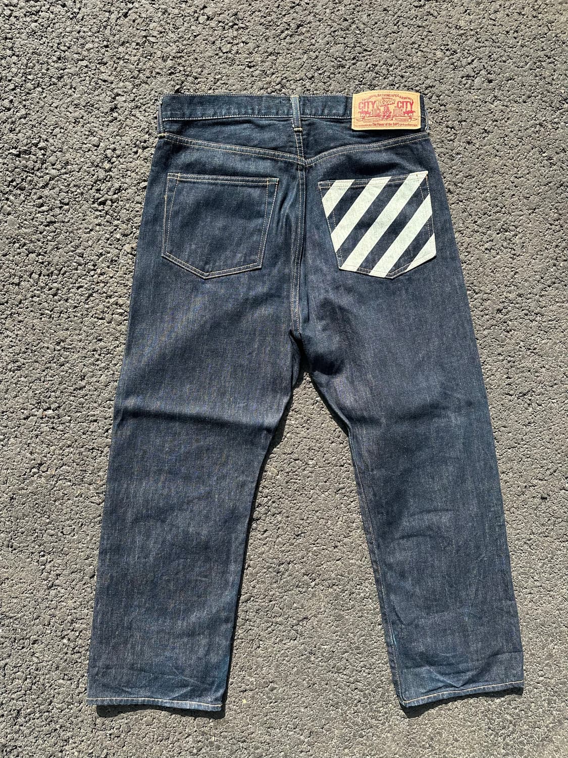 00s 베이프 마일로 페인팅 데님 Msize (32~33size) 상품이미지2