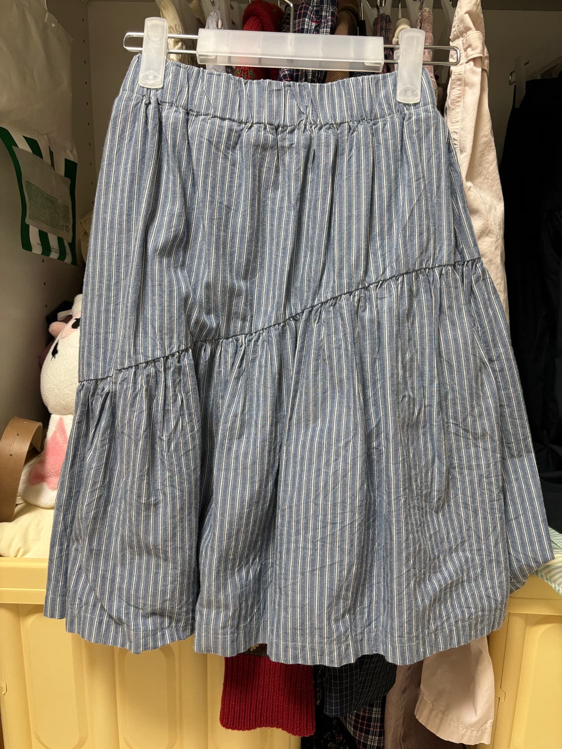 페스토 STRIPE ASYMMETRY SKIRT RAINY DAY 상품이미지1