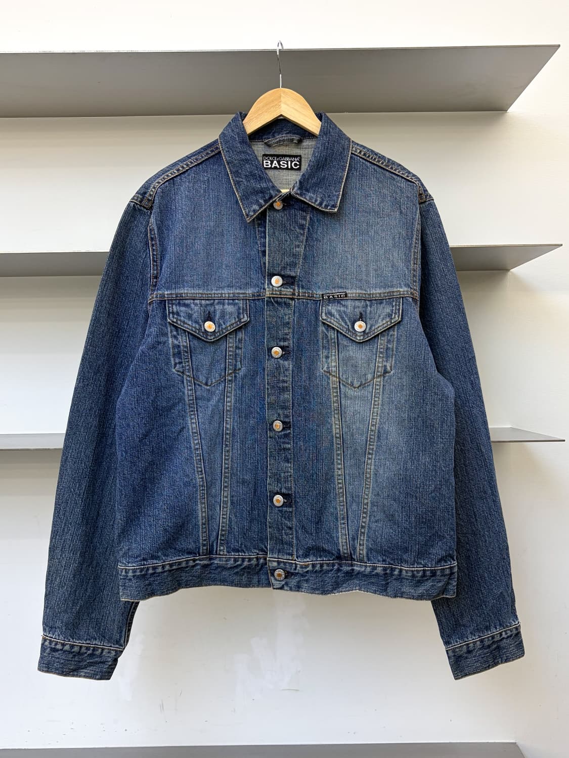 돌체앤가바나 베이직 투포켓 데님 트러커 자켓 상품이미지1