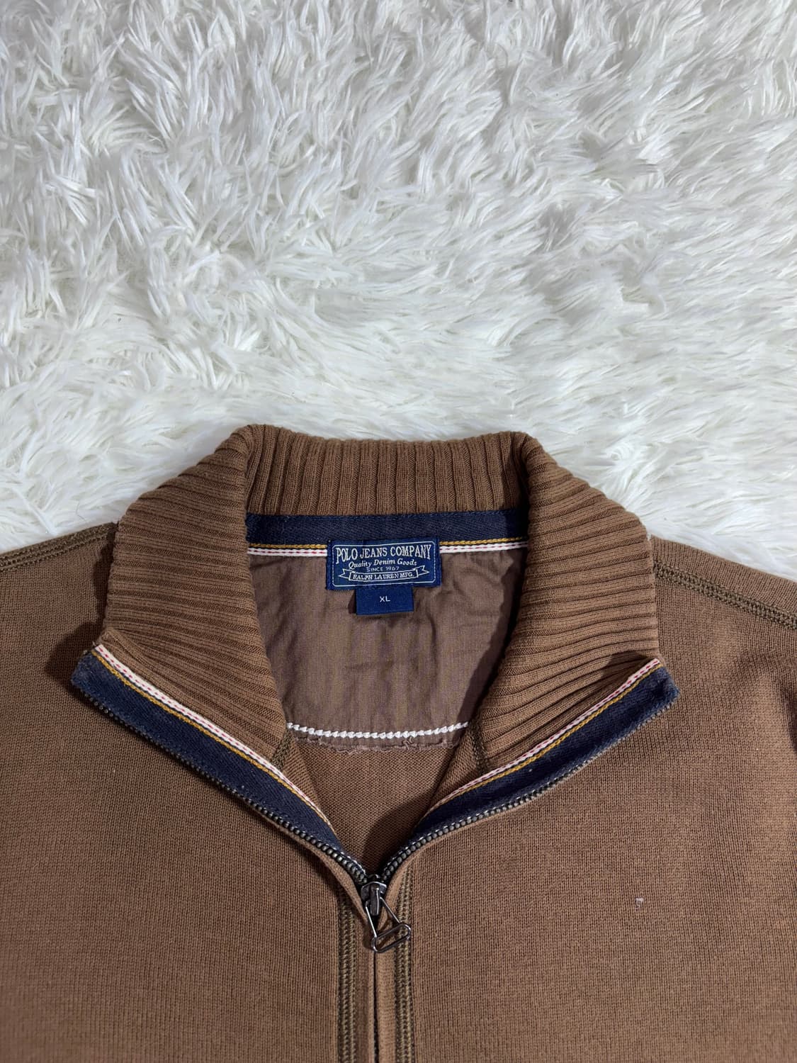 폴로 진스 컴퍼니 브라운 니트집업  상품이미지5