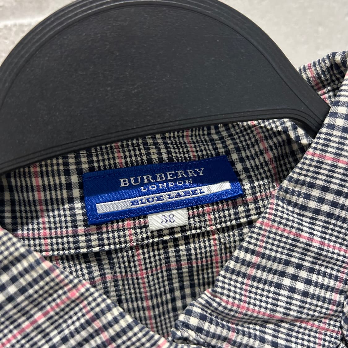 Burberry Logo Embroidered check Shirts 상품이미지8