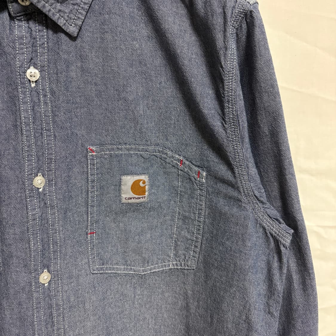 칼하트 윕 샴브레이 워크 셔츠 / 블루, XL 상품이미지4