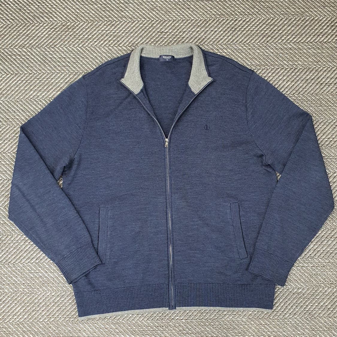 갤럭시 얇은 니트 집업 가디건 남자110 상품이미지1