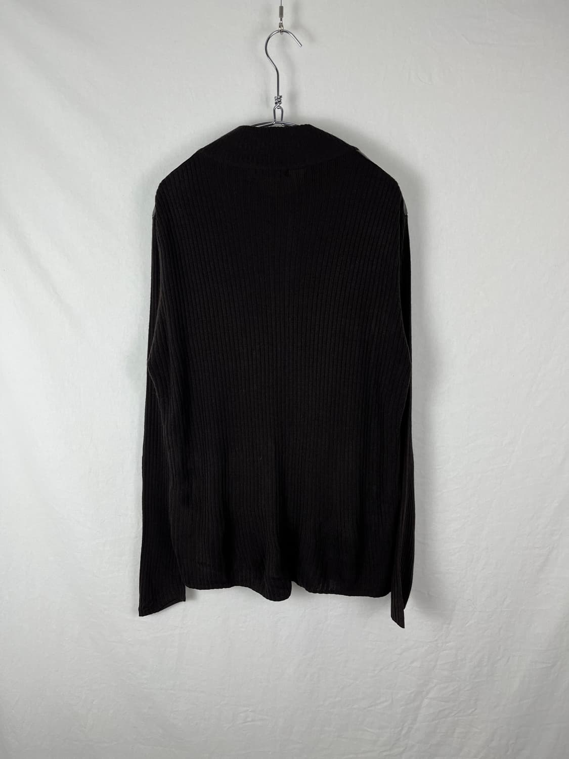 23 Homme 가죽패치 니트집업 상품이미지4