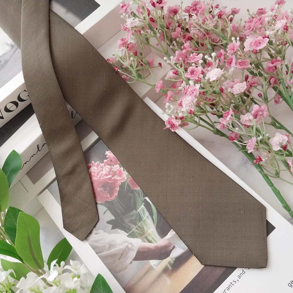 짐톰슨 실크 진베이지 넥타이 7.5cm A등급 K1573
 상품이미지2