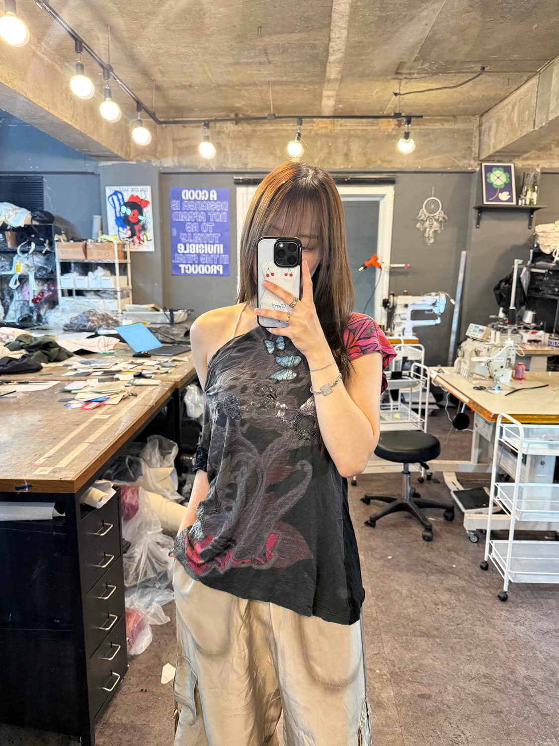 Desigual Asymmetrical Graphic Tee 상품이미지2