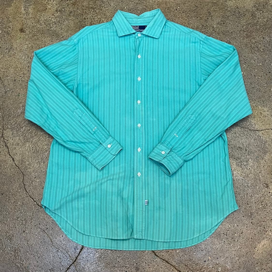 미국 빈티지 폴로 랄프로렌 스트라이프 체크셔츠 남방 상품이미지2