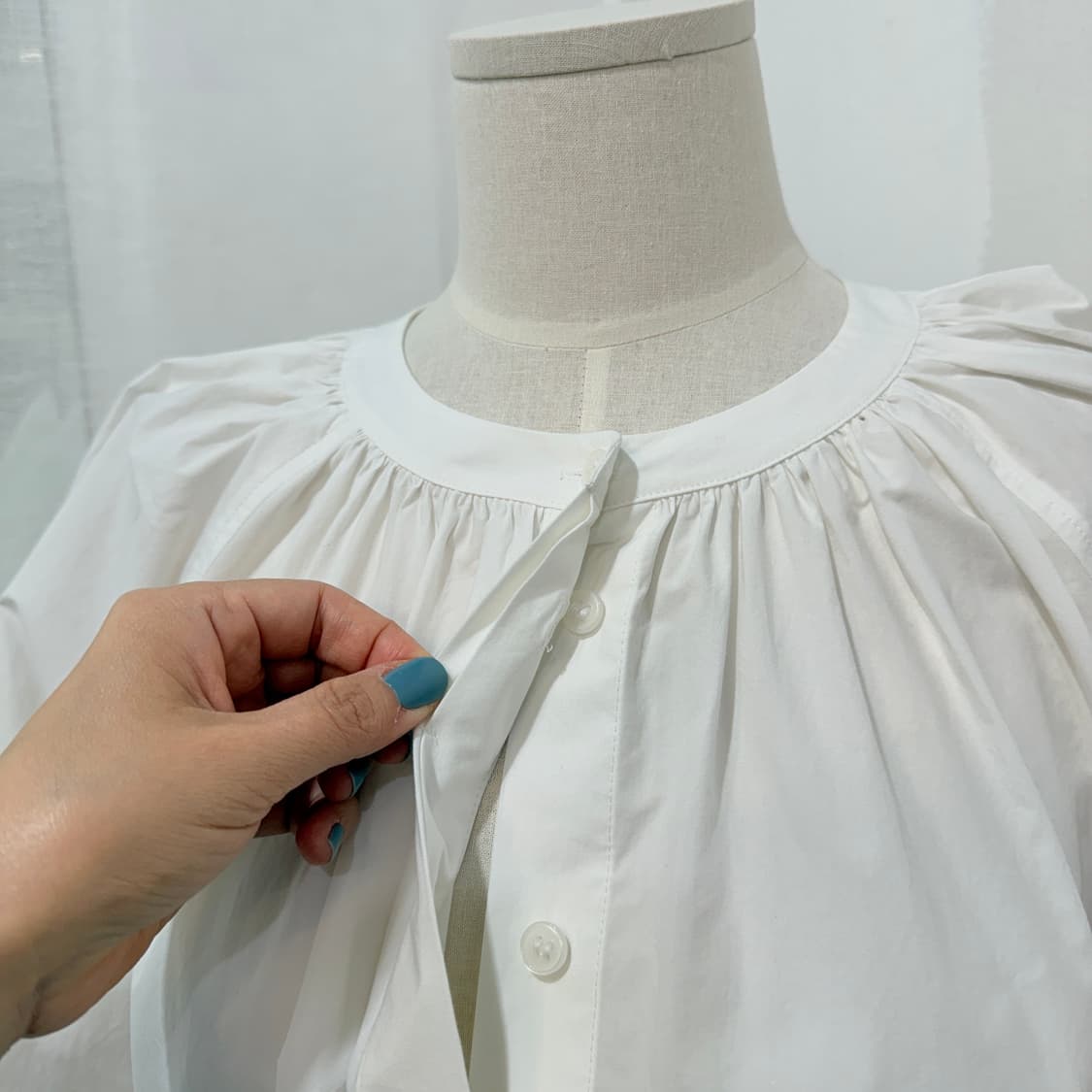 (38)코스 COS 오버핏 화이트블라우스 셔츠 4392 상품이미지2