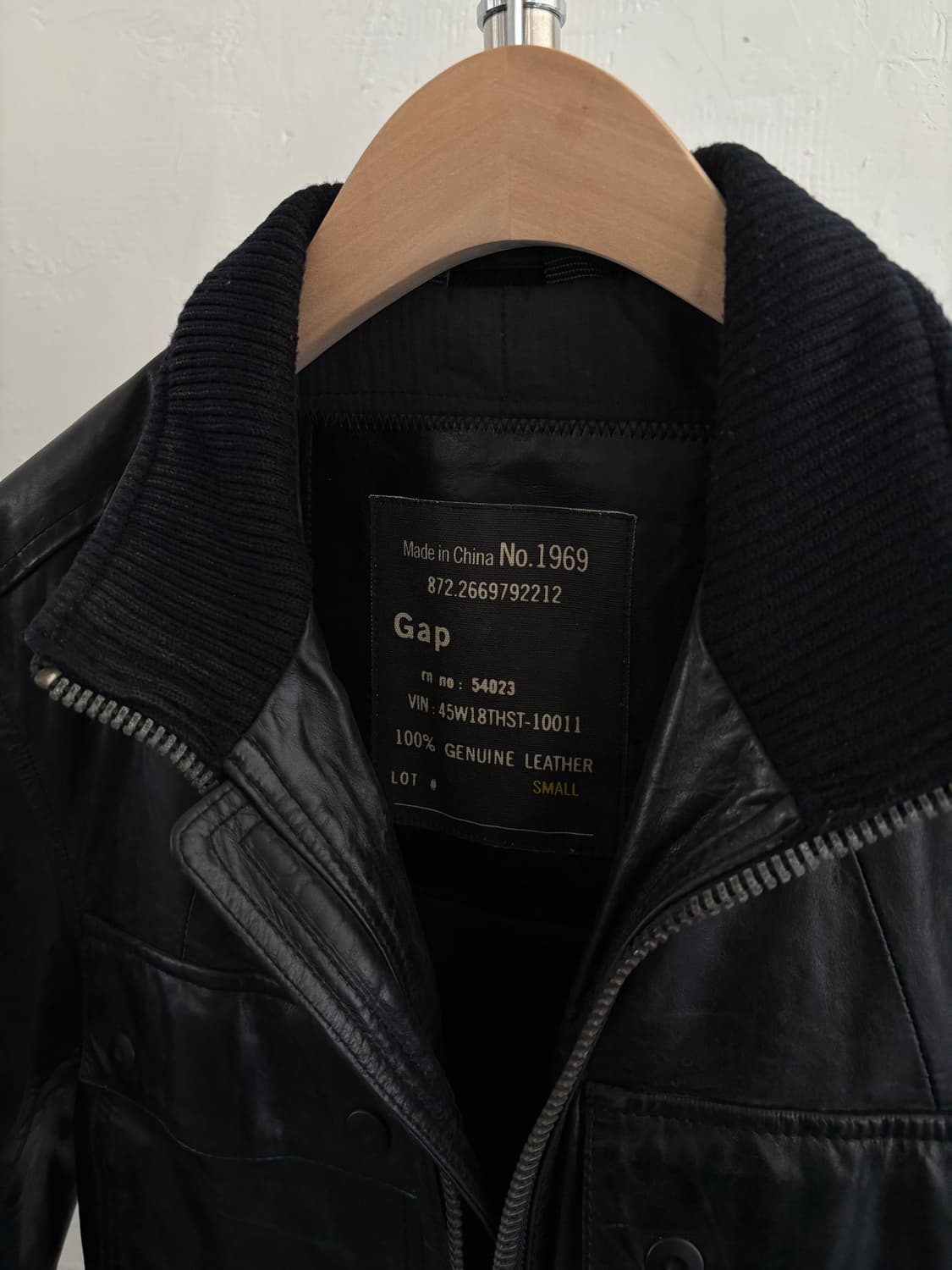 Gap 겝 00‘s 레더 집업 자켓 상품이미지3