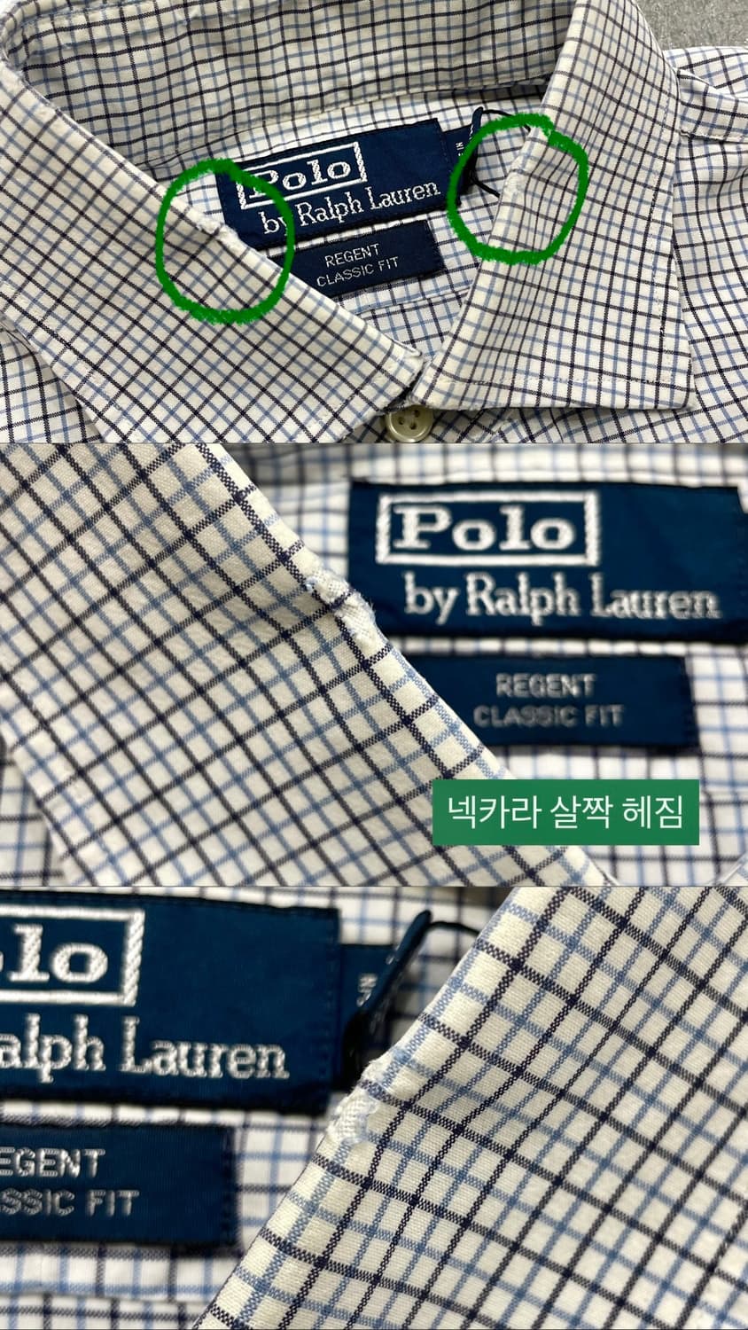 (15 1/2) POLO 폴로 랄프로렌 체크 셔츠 리젠트 클래식핏 상품이미지9