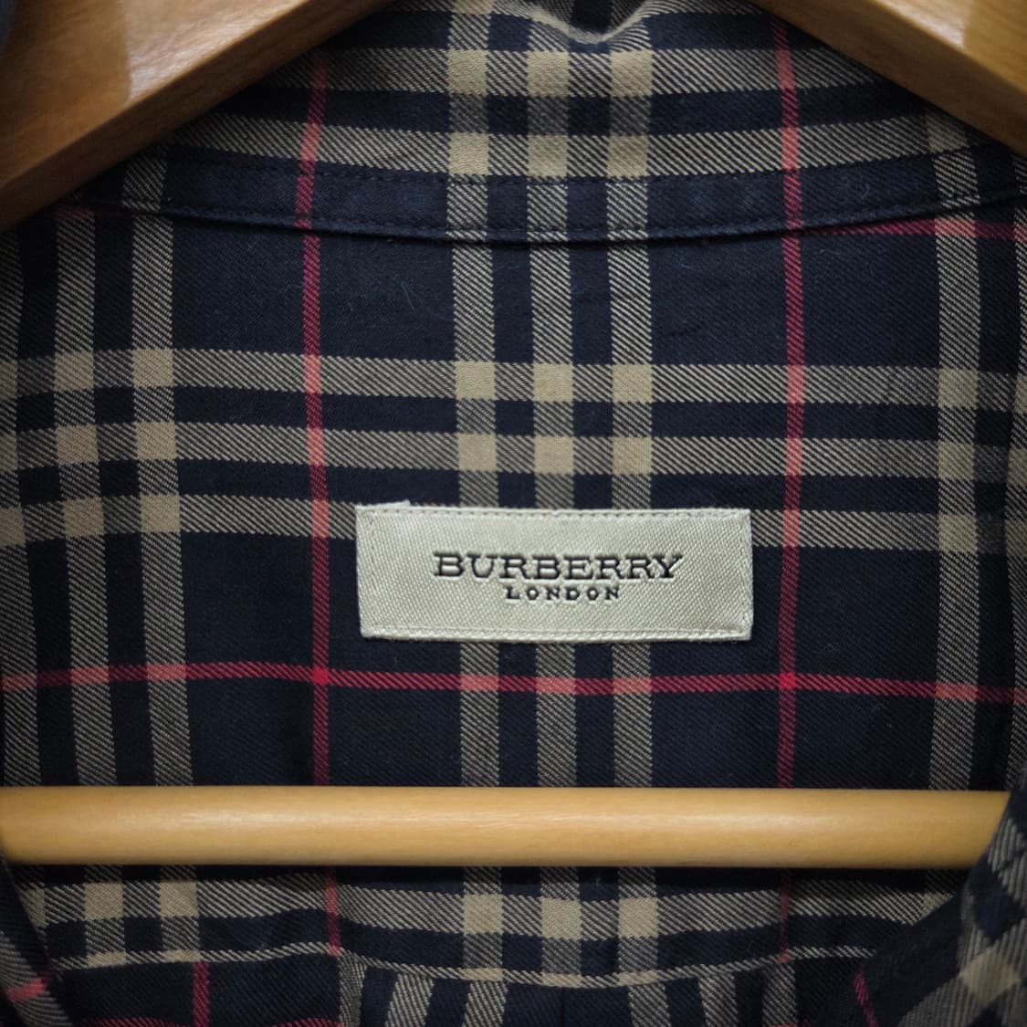버버리 체크 긴팔 셔츠 남L 상품이미지4