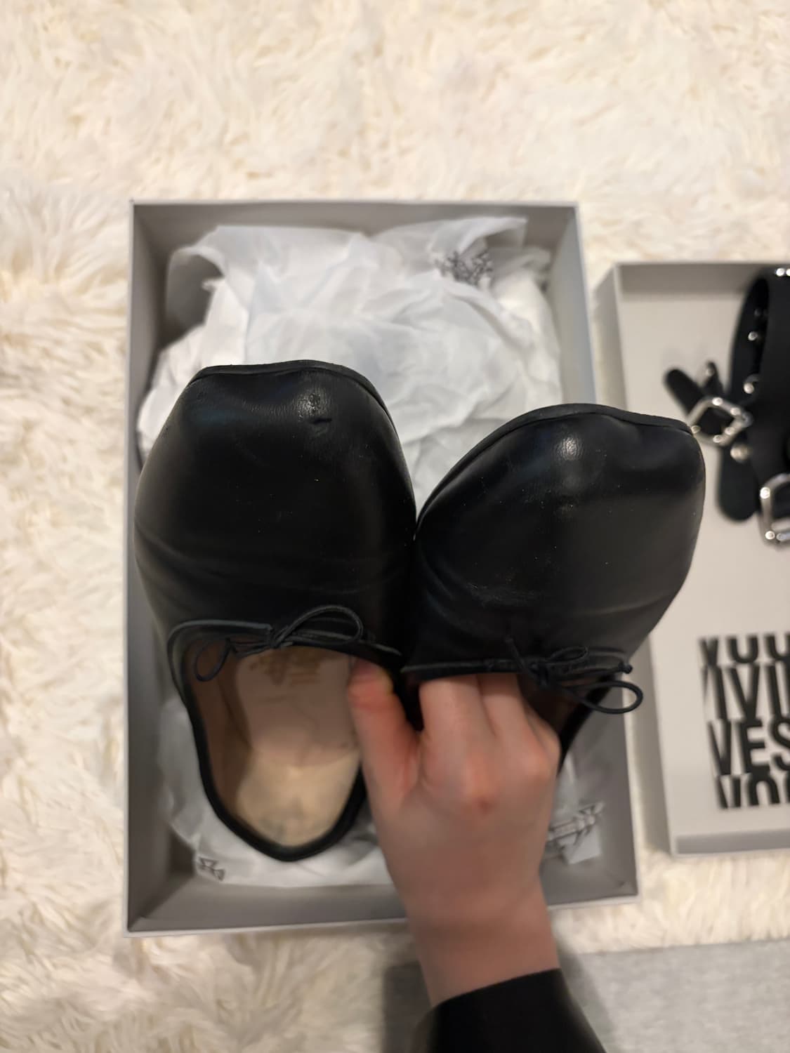 Vivienne westwood BARDOT 레더 발레리나 플랫 슈즈38 상품이미지9