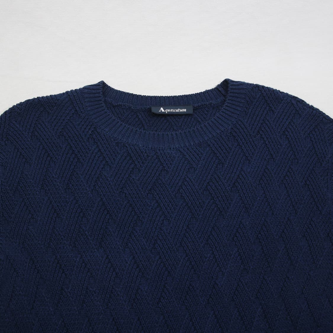 (착용컷) Aquascutum 패턴 니트 (남성용 98) 상품이미지4