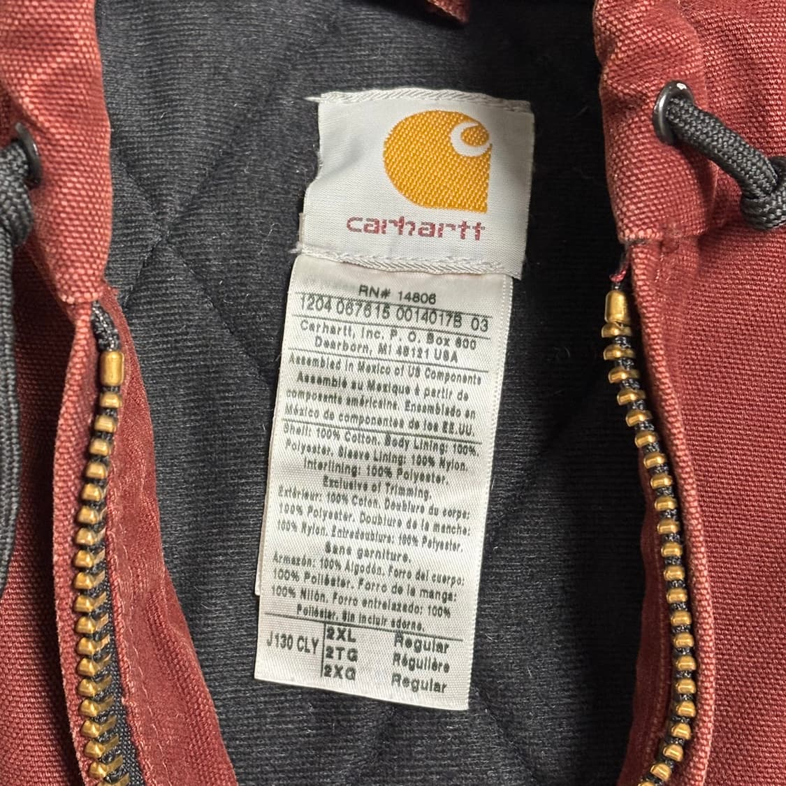 🇲🇽 00s 칼하트 J130 CLY 액티브 자켓 상품이미지6