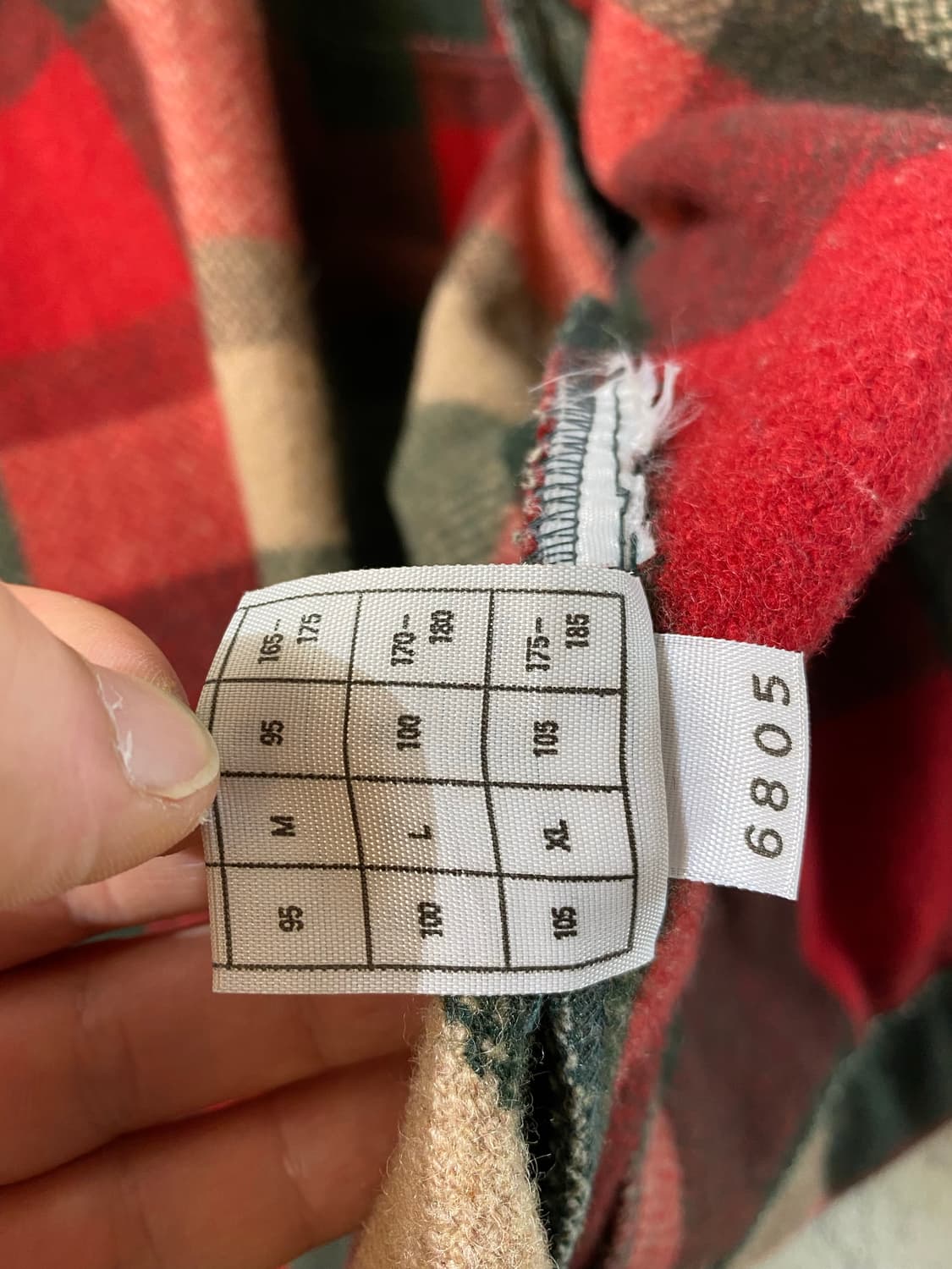 [M] 90s Benetton 베네통 이태리 메이드 울 체크 셔츠자켓 상품이미지8