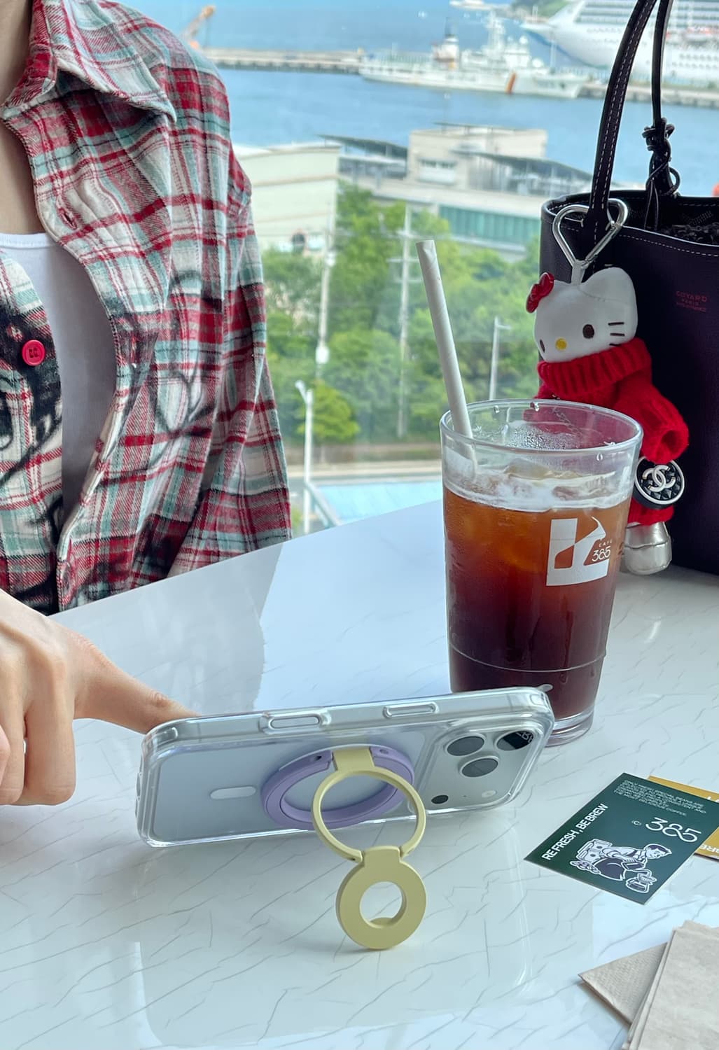 SNS 인기 핫템 [MagSafe] 3단 멀티 폴딩 컬러링 그립톡 상품이미지1