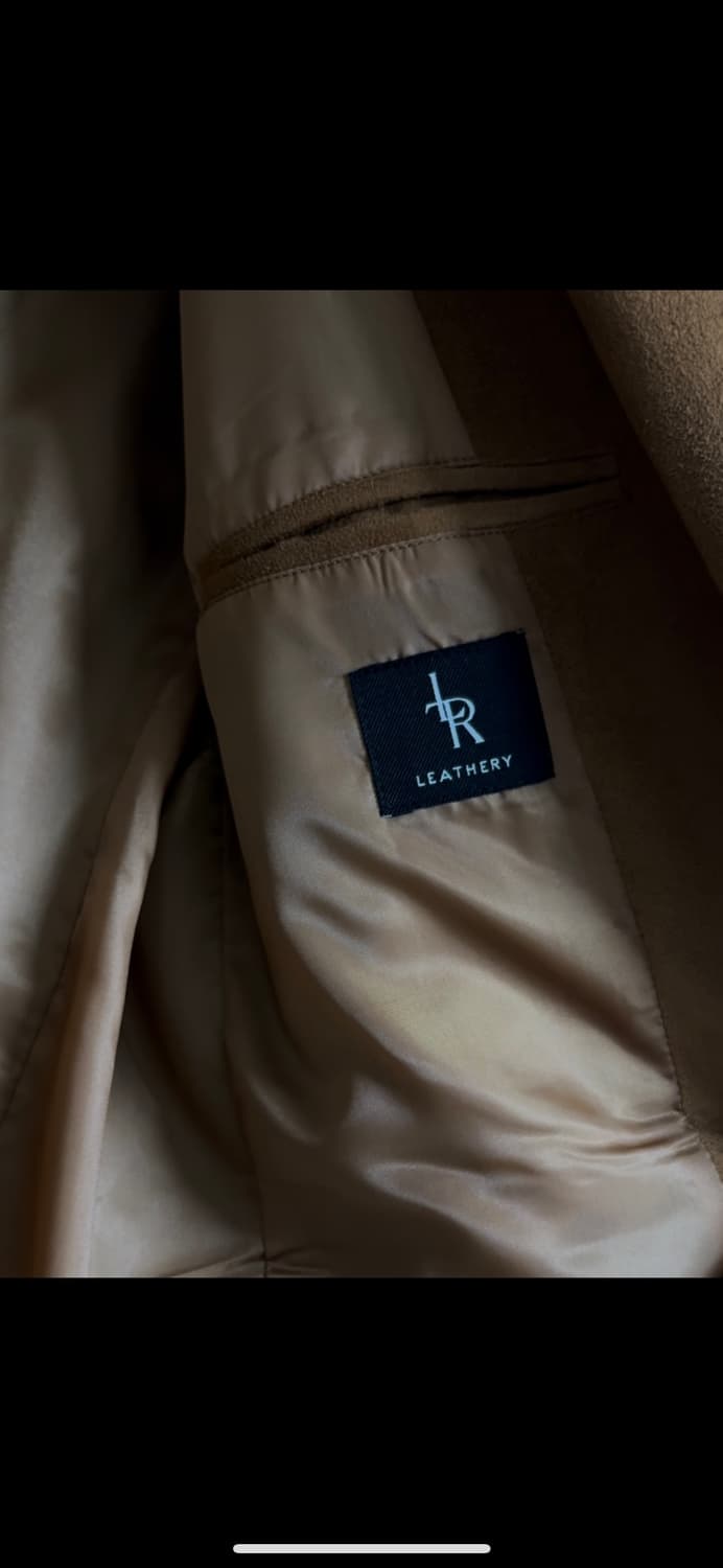 레더리 디바이드 싱글 스웨이드 블레이저 상품이미지5