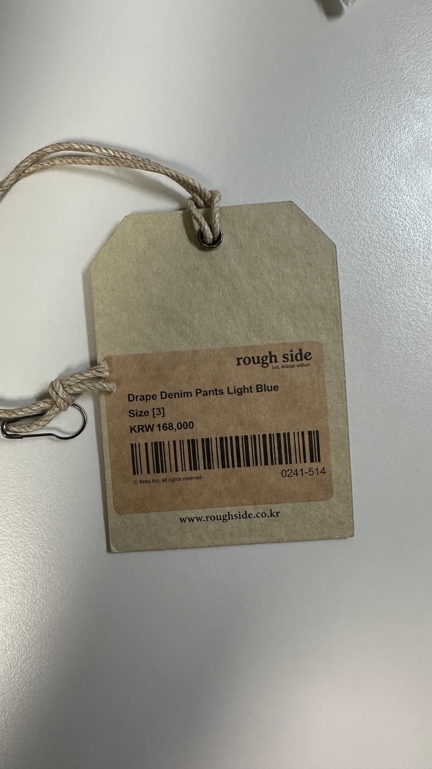 [3] 러프사이드 드레이프 데님 라이트블루 상품이미지4