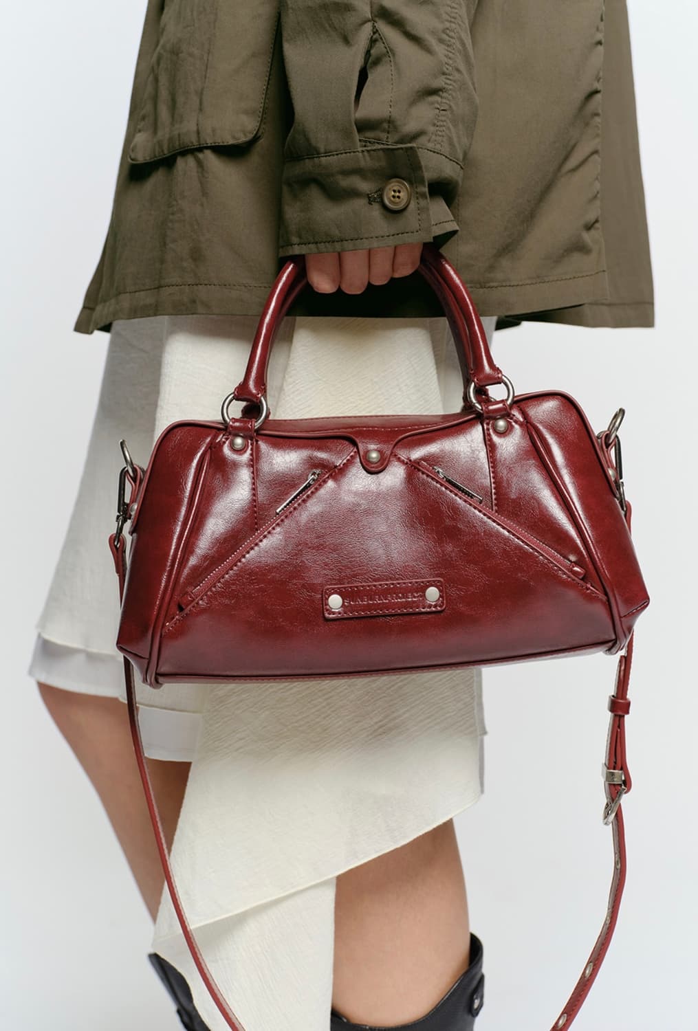 썬번프로젝트 미니 모스백 버건디 새상품 상품이미지2