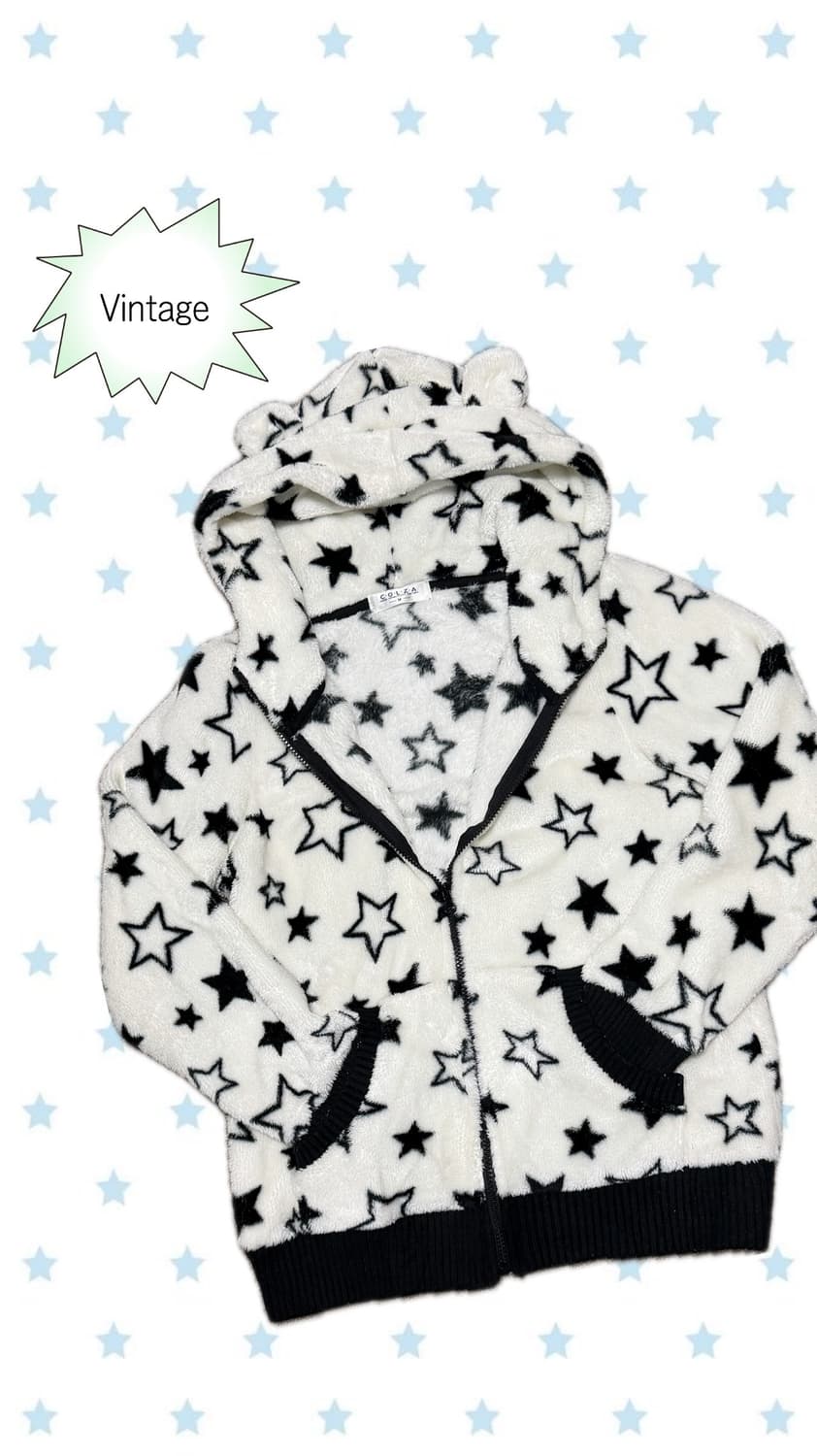 Vintage 갸루 퍼 후드집업 상품이미지1