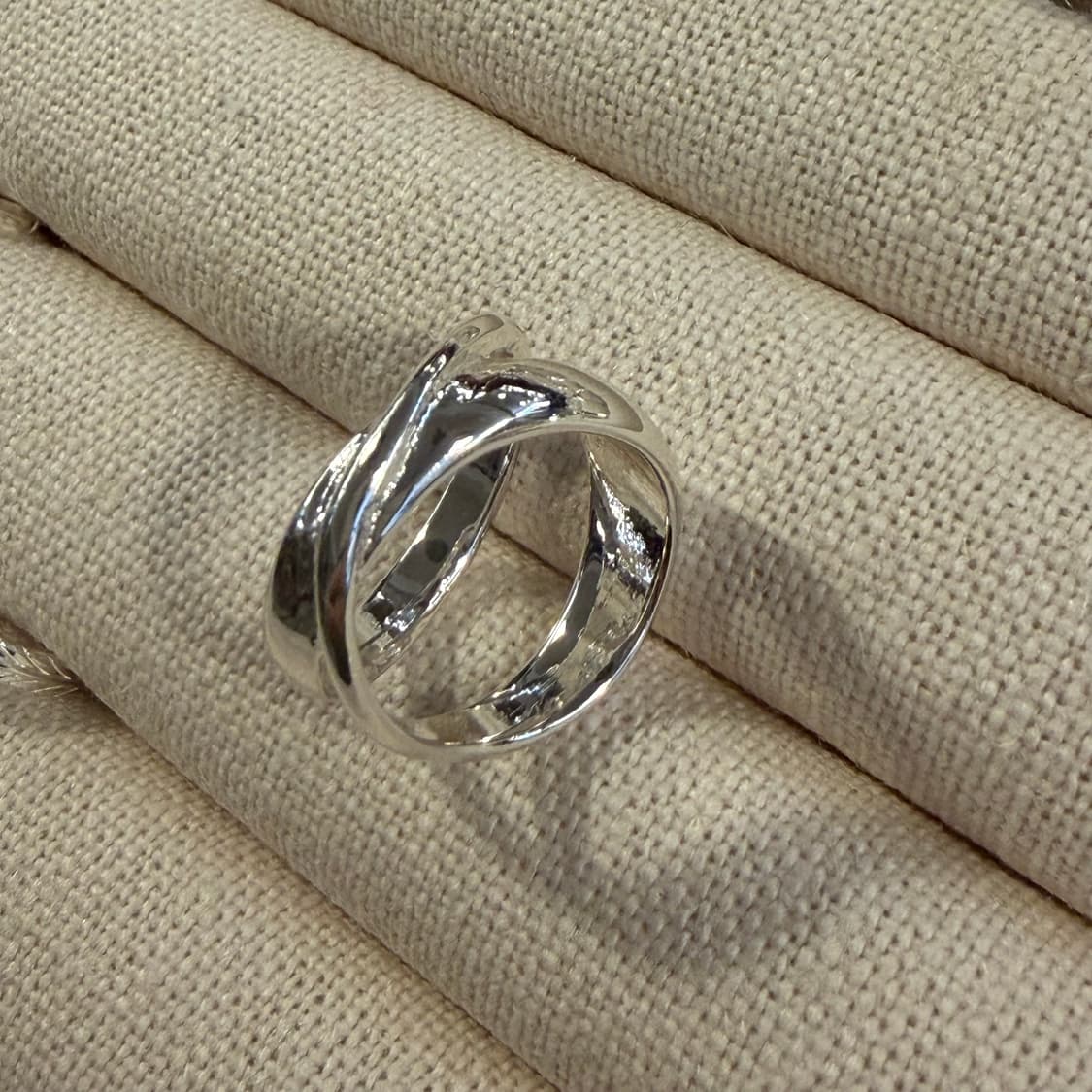 새상품 여성 신주 은도금 무한궤도 반지 상품이미지4