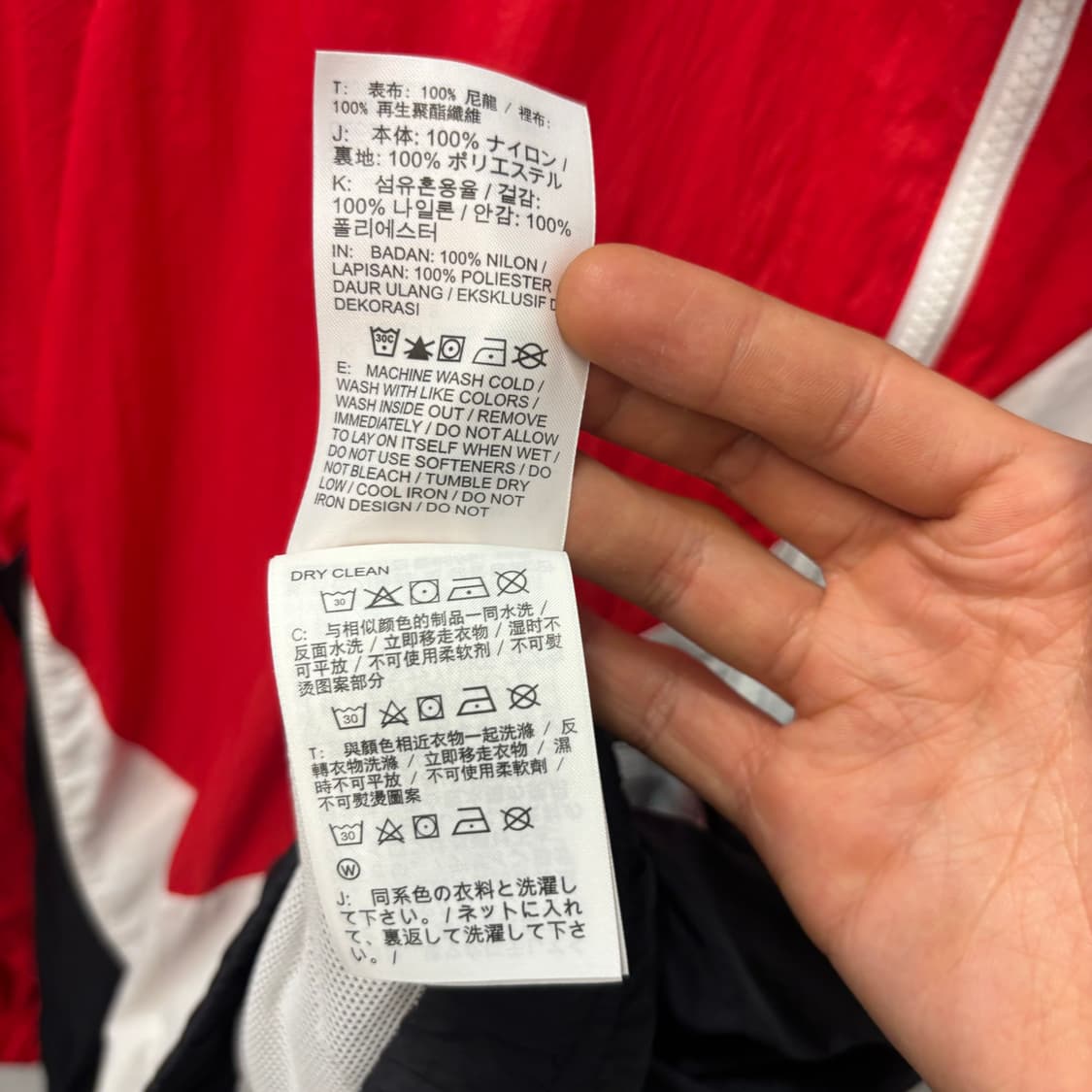 나이키 빅 스우시 절개 오버핏 바람막이 자켓 S 상품이미지7