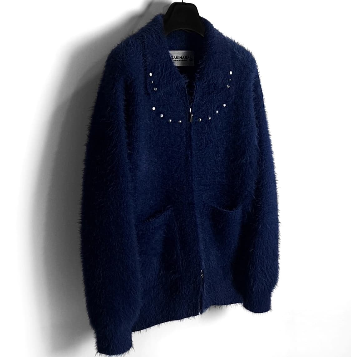 가키하라 yumeki 유메키 롱헤어 니트집업 상품이미지2