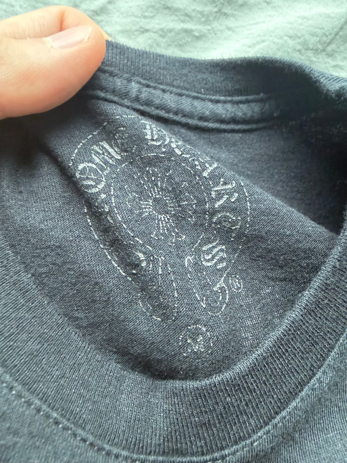 [M] 크롬하츠 말리부 크로스 반팔 티셔츠 블랙 상품이미지4