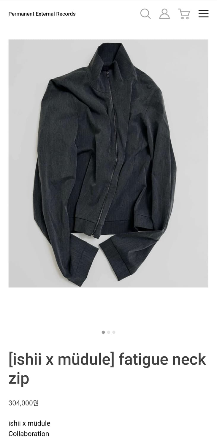 [ishii x müdule] fatigue neck zip [L] 상품이미지1